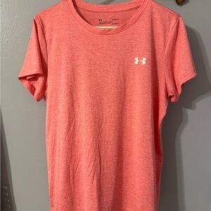 Under Armour Coral Heather Short-Sleeve HeatGear Tee